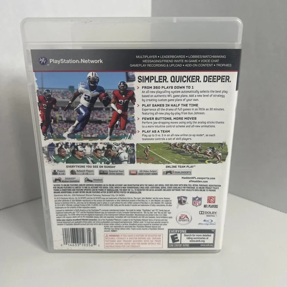 Madden NFL 11 (Sony PlayStation 3, 2010)